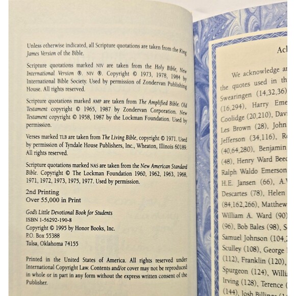 God's Little Devotional for Students (God's Little Devotional Book Series) - Picture 2 of 8